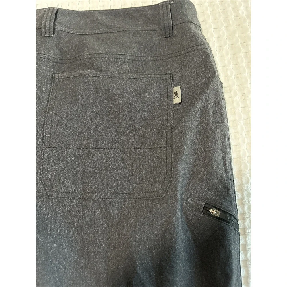 Royal Robbins Men's Gray Flex Hiking Travel Pants 38x30
